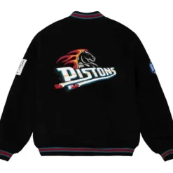 Apparel Mitchell & Ness Jackets & Outerwear-Varsity Jacket Detroit Pistons