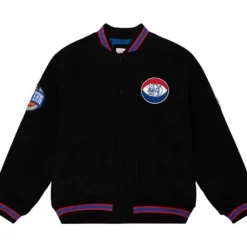 Apparel Mitchell & Ness Jackets & Outerwear-Varsity Jacket New York Nets