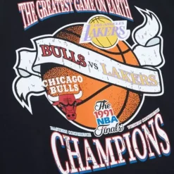 Apparel Mitchell & Ness T-Shirts & Tops-Victory Road Ss Tee Hwc Finals Bulls Vs Lakers Road
