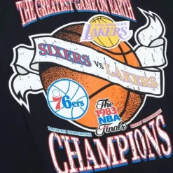 Apparel Mitchell & Ness T-Shirts & Tops-Victory Road Ss Tee Hwc Finals Sixers Vs Lakers Road