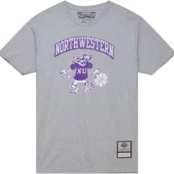 Apparel Mitchell & Ness T-Shirts & Tops-Vintage Arch Tee Northwestern University