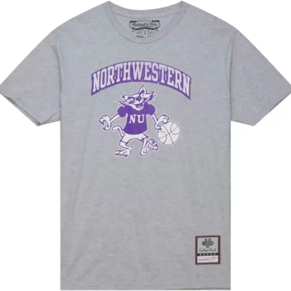 Apparel Mitchell & Ness T-Shirts & Tops-Vintage Arch Tee Northwestern University