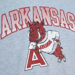 Apparel Mitchell & Ness T-Shirts & Tops-Vintage Arch Tee University Of Arkansas
