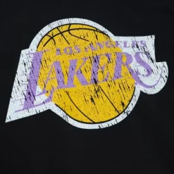 Apparel Mitchell & Ness Hoodies & Sweatshirts-Vintage Big Logo Crew Los Angeles Lakers