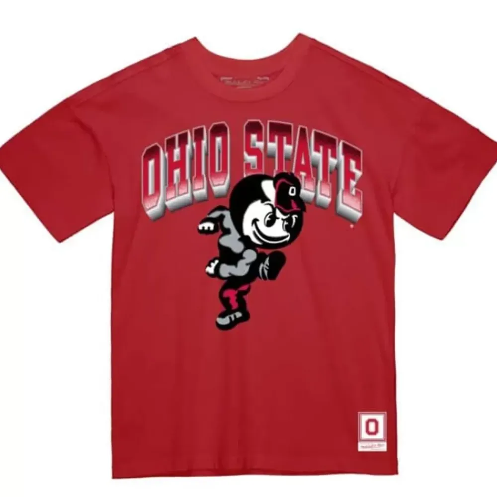Apparel Mitchell & Ness T-Shirts & Tops-Vintage Brutus Tee Ohio State