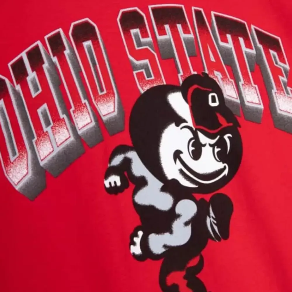 Apparel Mitchell & Ness T-Shirts & Tops-Vintage Brutus Tee Ohio State