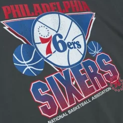 Apparel Mitchell & Ness T-Shirts & Tops-Vintage Cracked Tee Philadelphia 76Ers