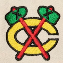 Headwear Mitchell & Ness -Vintage Cream Snapback Chicago Blackhawks