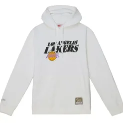 Apparel Mitchell & Ness Hoodies & Sweatshirts-Vintage Line Up Pullover Los Angeles Lakers