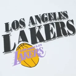 Apparel Mitchell & Ness Hoodies & Sweatshirts-Vintage Line Up Pullover Los Angeles Lakers
