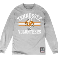 Apparel Mitchell & Ness T-Shirts & Tops-Vintage Stripe Ls Tee University Of Tennessee