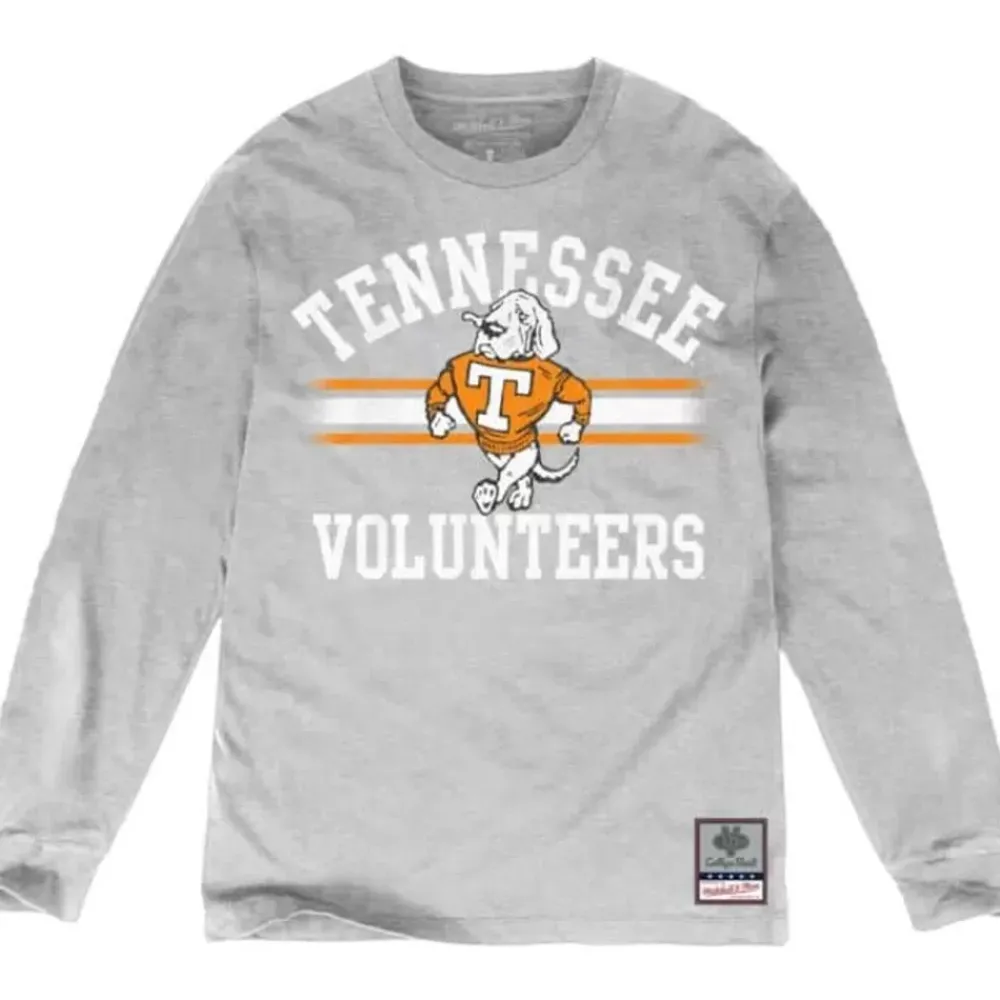 Apparel Mitchell & Ness T-Shirts & Tops-Vintage Stripe Ls Tee University Of Tennessee
