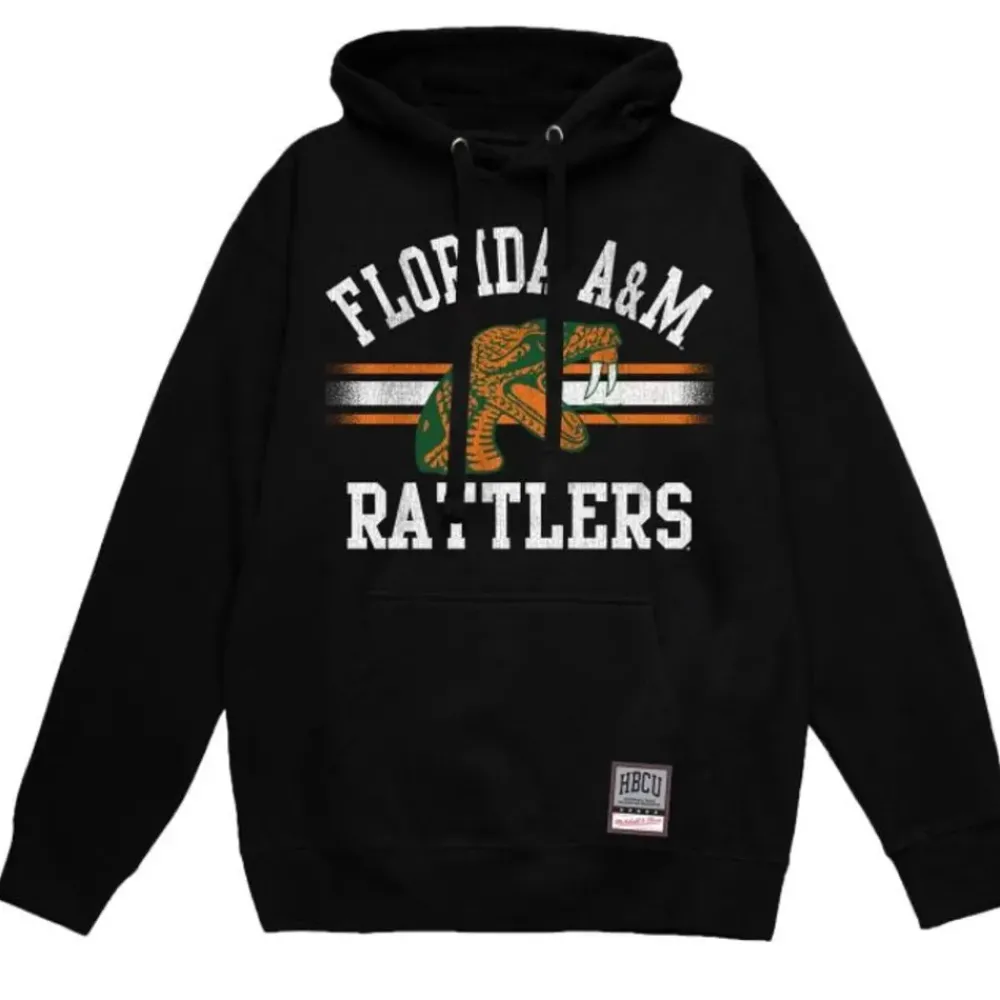 Apparel Mitchell & Ness Hoodies & Sweatshirts-Vintage Stripes Pullover Florida A&M University