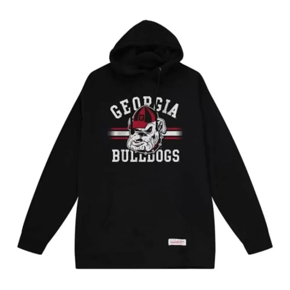 Apparel Mitchell & Ness Hoodies & Sweatshirts-Vintage Stripes Pullover University Of Georgia