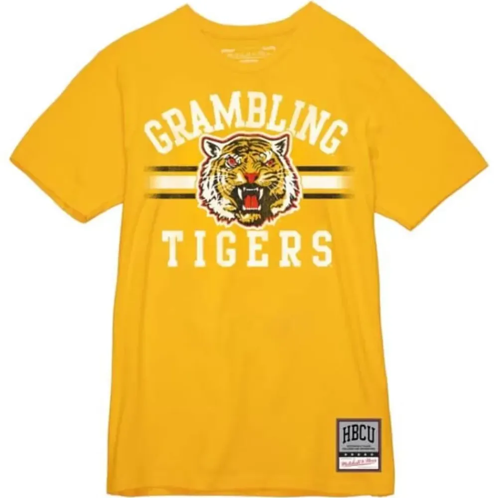 Apparel Mitchell & Ness T-Shirts & Tops-Vintage Stripes Tee Grambling State University