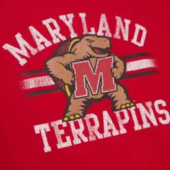 Apparel Mitchell & Ness T-Shirts & Tops-Vintage Stripes Tee University Of Maryland