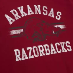 Apparel Mitchell & Ness T-Shirts & Tops-Vintage Stripes Tee University Of Arkansas