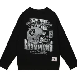 Apparel Mitchell & Ness Hoodies & Sweatshirts-Vtg Super Bowl Crew Oakland Raiders