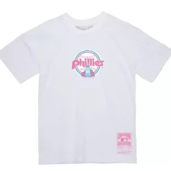 Apparel Mitchell & Ness T-Shirts & Tops-Women'S Basic Logo 2 Philadelphia Phillies
