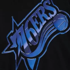 Apparel Mitchell & Ness Hoodies & Sweatshirts-Womens Big Face 4.0 Crop Hoodie Philadelphia 76Ers