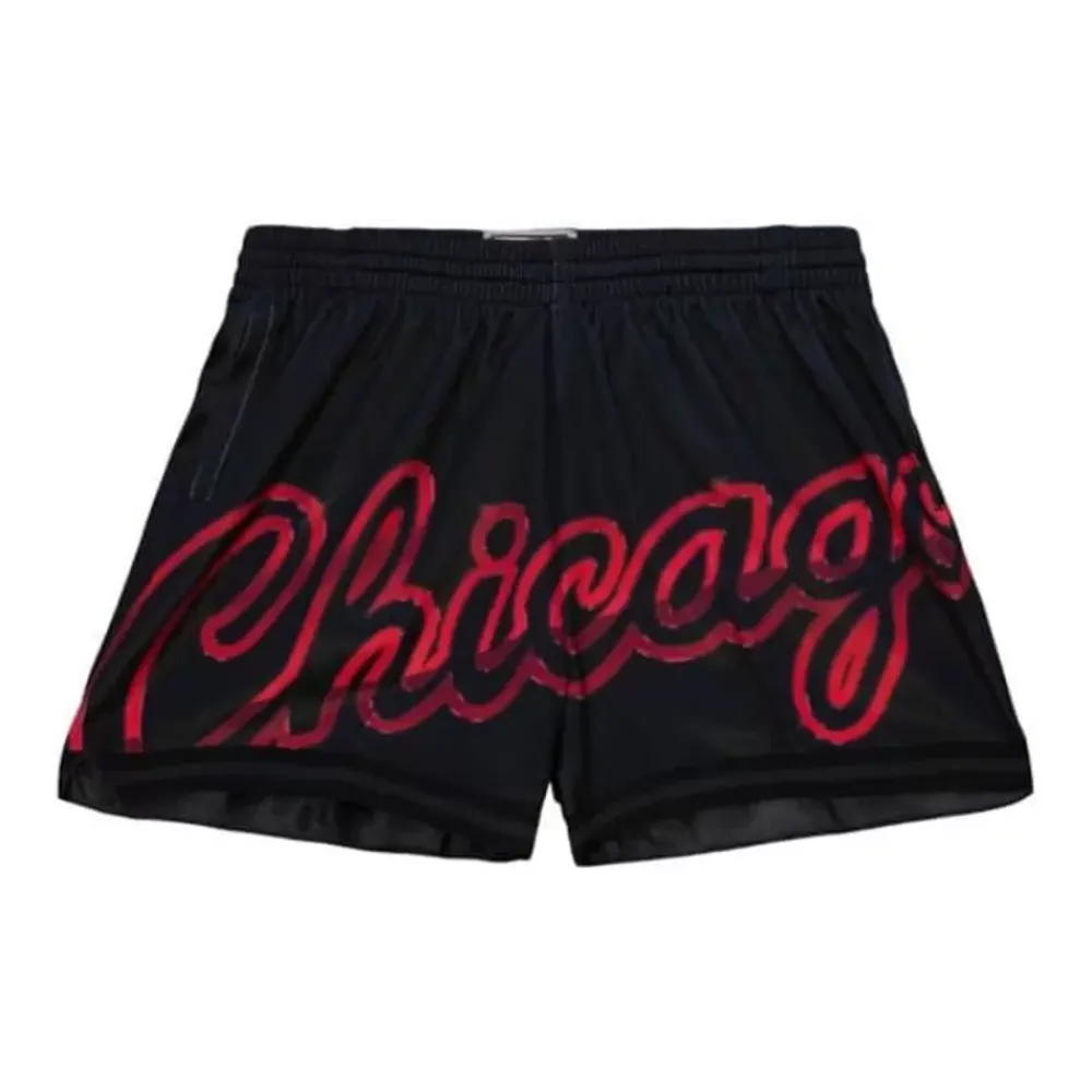 Apparel Mitchell & Ness Shorts-Womens Big Face 4.0 Shorts Chicago Bulls