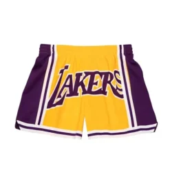 Apparel Mitchell & Ness Shorts-Women'S Big Face 3.0 Shorts Los Angeles Lakers