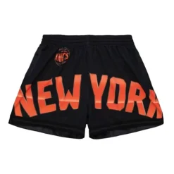 Apparel Mitchell & Ness Shorts-Womens Big Face 4.0 Shorts New York Knicks