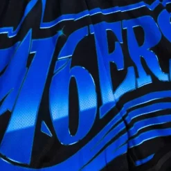 Apparel Mitchell & Ness Shorts-Womens Big Face 4.0 Shorts Philadelphia 76Ers