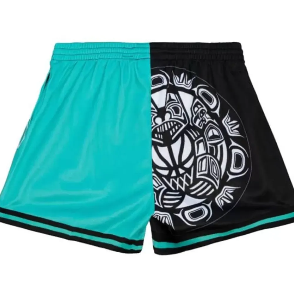 Apparel Mitchell & Ness Shorts-Womens Big Face Shorts 5.0 Vancouver Grizzlies
