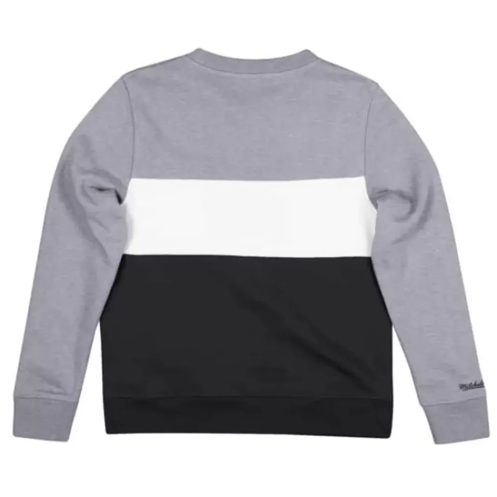 Apparel Mitchell & Ness Hoodies & Sweatshirts-Women'S Color Block Crew 2.0 Oakland Raiders