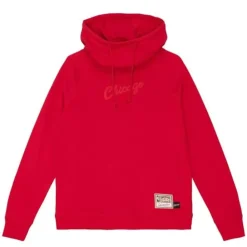 Apparel Mitchell & Ness Hoodies & Sweatshirts-Womens Funnel Neck Fleece 3.0 Chicago Bulls