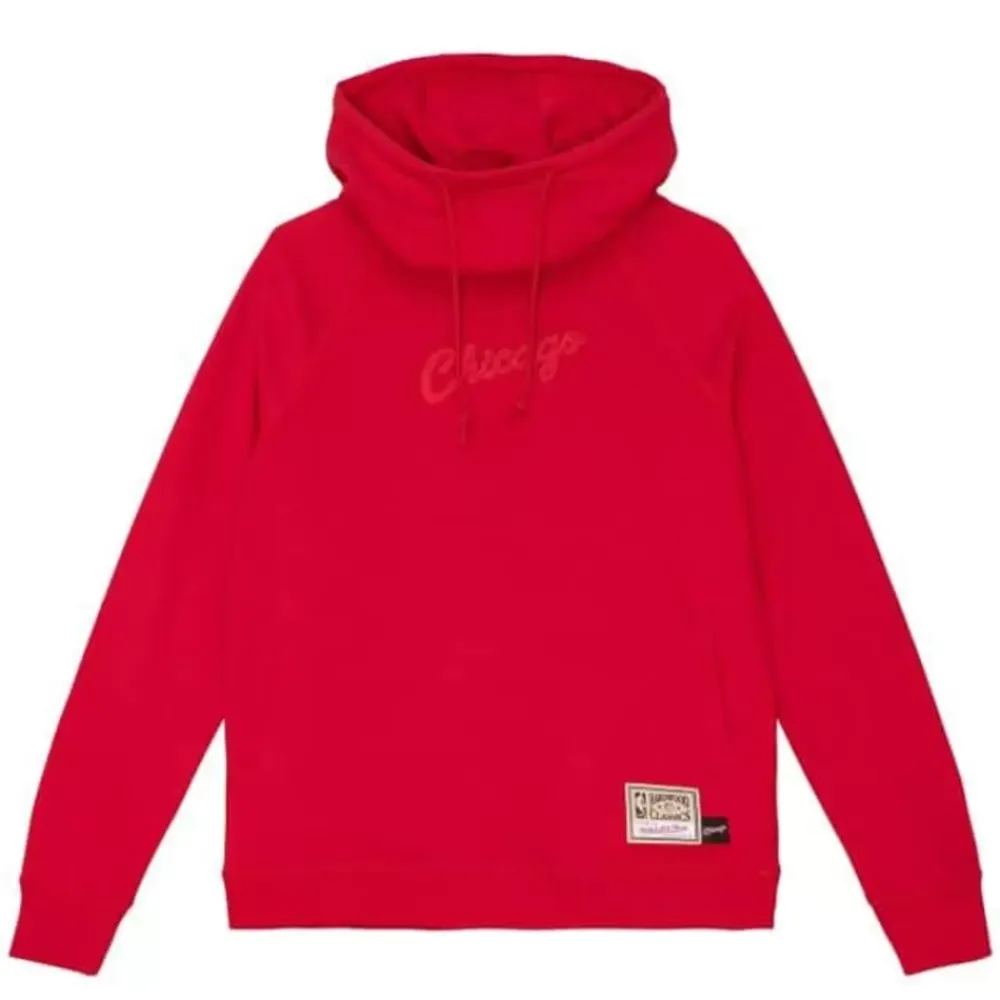 Apparel Mitchell & Ness Hoodies & Sweatshirts-Womens Funnel Neck Fleece 3.0 Chicago Bulls