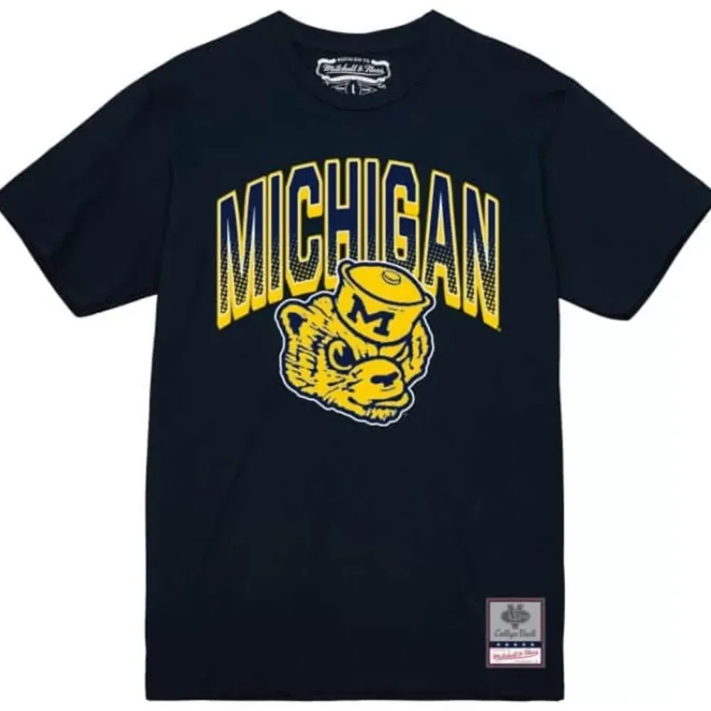 Apparel Mitchell & Ness T-Shirts & Tops-Womens Halftime Tee University Of Michigan