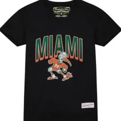 Apparel Mitchell & Ness T-Shirts & Tops-Women'S Halftime Tee University Of Miami