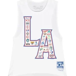 Apparel Mitchell & Ness T-Shirts & Tops-Womens La All Over Print Tee