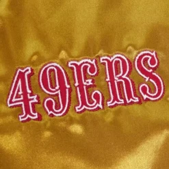 Apparel Mitchell & Ness Jackets & Outerwear-Womens Lightweight Satin Jacket San Francisco 49Ers