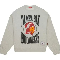 Apparel Mitchell & Ness Hoodies & Sweatshirts-Women'S Logo Lightweight Crew 3.0 Tampa Bay Buccaneers