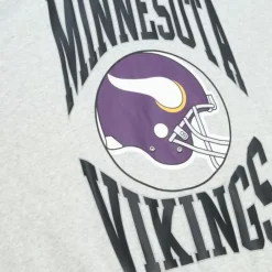 Apparel Mitchell & Ness Hoodies & Sweatshirts-Women'S Logo Lightweight Crew 3.0 Minnesota Vikings