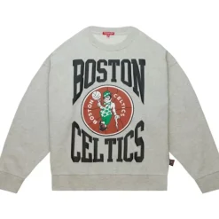 Apparel Mitchell & Ness Hoodies & Sweatshirts-Women'S Logo Lt Crew 3.0 Boston Celtics