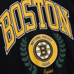 Apparel Mitchell & Ness Hoodies & Sweatshirts-Womens Logo Lt Crew 2.0 Boston Bruins