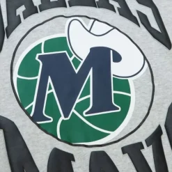 Apparel Mitchell & Ness Hoodies & Sweatshirts-Women'S Logo Lt Crew 3.0 Dallas Mavericks