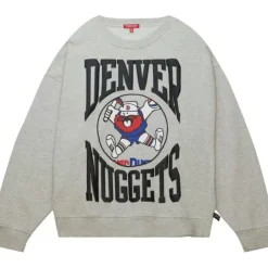 Apparel Mitchell & Ness Hoodies & Sweatshirts-Women'S Logo Lt Crew 3.0 Denver Nuggets