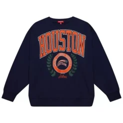 Apparel Mitchell & Ness Hoodies & Sweatshirts-Womens Logo Lt Crew 2.0 Houston Astros