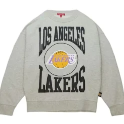 Apparel Mitchell & Ness Hoodies & Sweatshirts-Women'S Logo Lt Crew 3.0 Los Angeles Lakers