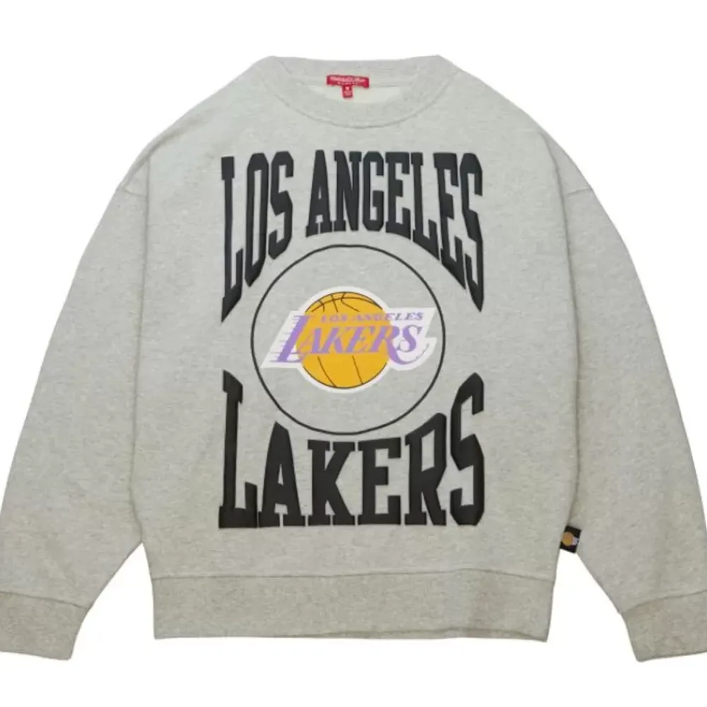 Apparel Mitchell & Ness Hoodies & Sweatshirts-Women'S Logo Lt Crew 3.0 Los Angeles Lakers