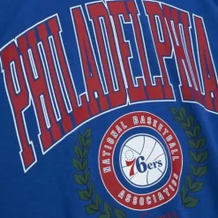 Apparel Mitchell & Ness Hoodies & Sweatshirts-Womens Logo Lt Crew 2.0 Philadelphia 76Ers