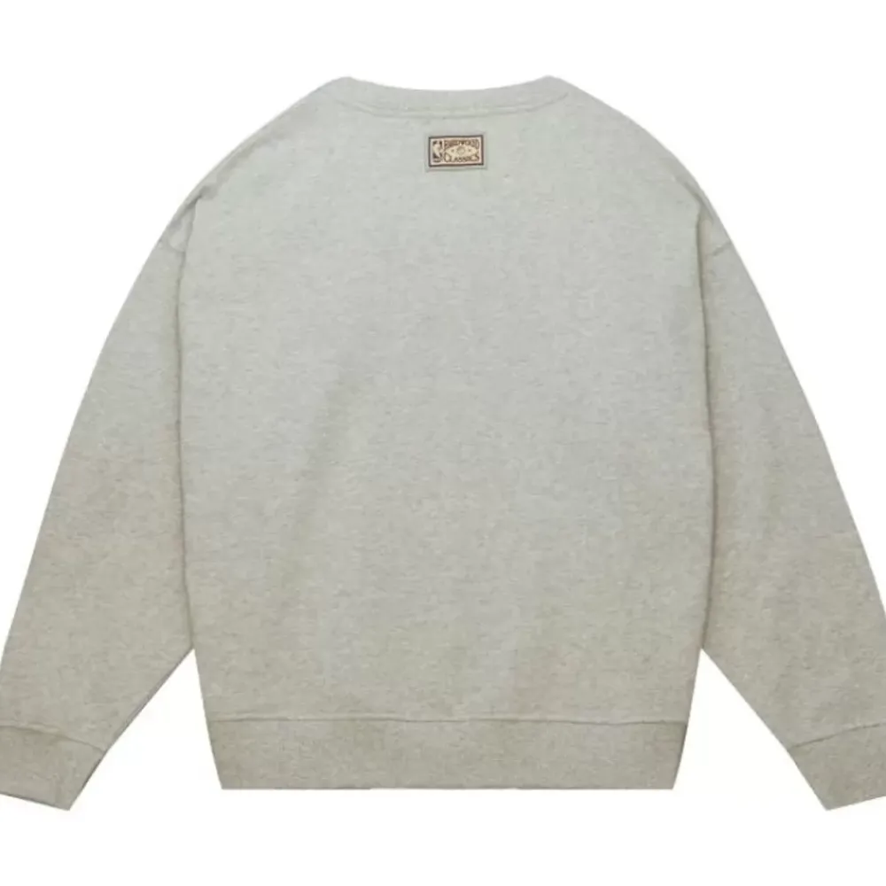 Apparel Mitchell & Ness Hoodies & Sweatshirts-Women'S Logo Lt Crew 3.0 Philadelphia 76Ers