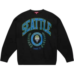 Apparel Mitchell & Ness Hoodies & Sweatshirts-Womens Logo Lt Crew 2.0 Seattle Sounders Fc