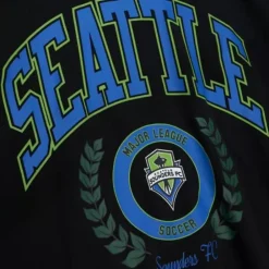 Apparel Mitchell & Ness Hoodies & Sweatshirts-Womens Logo Lt Crew 2.0 Seattle Sounders Fc