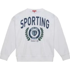 Apparel Mitchell & Ness Hoodies & Sweatshirts-Womens Logo Lt Crew 2.0 Sporting Kansas City